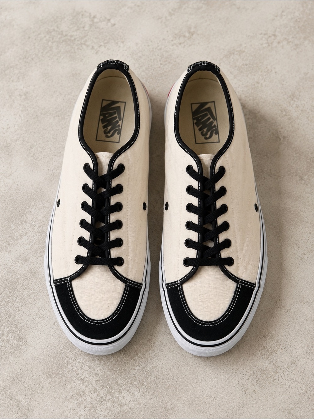 Vans Low Top Canvas Skate Shoes Black & Cream Men’s Size 13